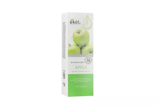 Пилинг-скатка EKEL д/лица с экстрактом яблока Natural Clean peeling gel apple, 100 мл