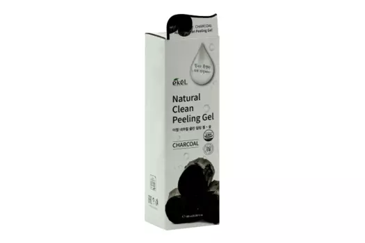 Пилинг-скатка EKEL д/лица с древесным углем д/жирной кожи peeling gel charcoal, 180 мл