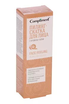 Пилинг-скатка Комплимент с муцином улитки д/лица, 80 мл