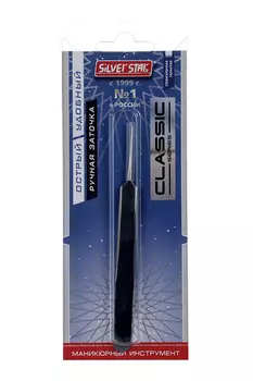 Пинцет игла Silver Star с плечиками АТ 866