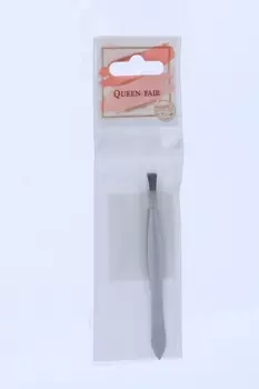 Пинцет Queen fair прямой широкий 8,5 см цвет серебристый