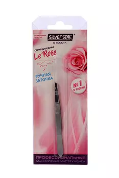 Пинцет Silver Star косой АТ 9924 Le rose