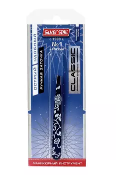 Пинцет Silver Star косой цветной АТ 9931 CLASSIC