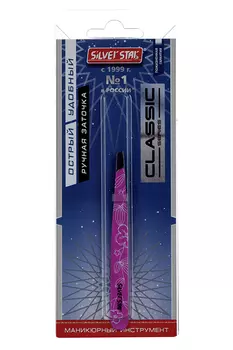 Пинцет Silver Star косой цветной АТ 9933 CLASSIC