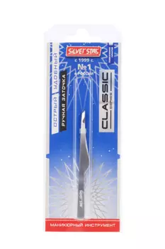Пинцет Silver Star косой матовый AT 9970 MATT
