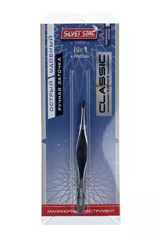 Пинцет Silver Star прямой АТ 9921 CLASSIC