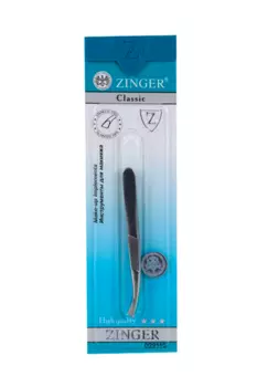 Пинцет загнутый широкий 8,5 см на блистере цвет серебристый В-5561-S