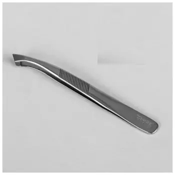 Пинцет ZINGER изогнутый скошенный (12909)