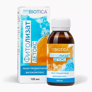 Пищевой концентрат Фитолизат Детокс метабиотик VedaBIOTICA, 100мл.