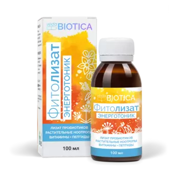 Пищевой концентрат Фитолизат Энерготоник метабиотик VedaBIOTICA, 100мл.