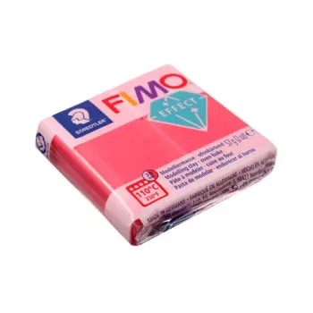 Пластика-полимерная глина FIMO effect 57 г полупрозрачный красный