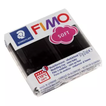 Пластика-полимерная глина FIMO soft 57 г черный