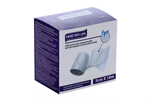 Пластырь Мастер Юни 10х5 см на неткан основе катушка