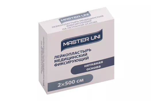 Пластырь Мастер Юни 2х500 см на нетканой основе