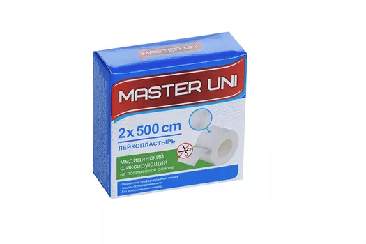 Пластырь Мастер Юни 2х500 см на полимерн основе