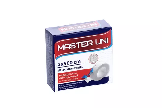 Пластырь Мастер Юни 2х500 см на тканев основе