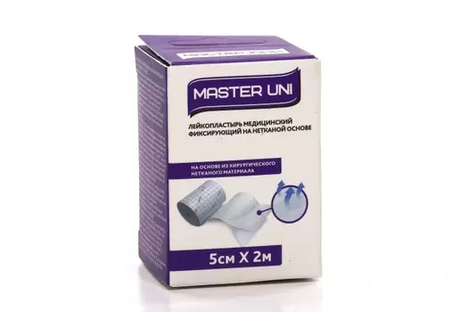 Пластырь Мастер Юни 2мх5 см на неткан основе катушка