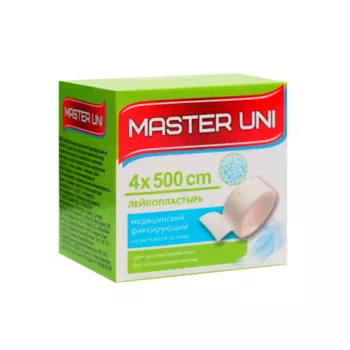 Пластырь Мастер Юни 4х500 см на нетканой основе