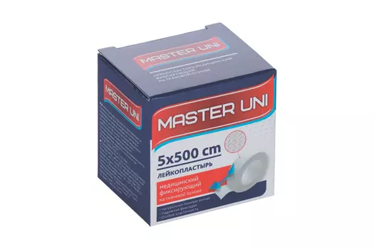 Пластырь Мастер Юни 5х500 см на тканев основе