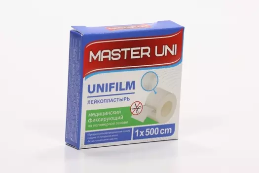 Пластырь Мастер Юни Юнфилм 1х500 см на полимерн основе