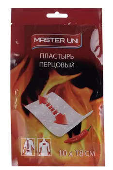Пластырь Мастер Юни перцовый 10х18 перфорирован