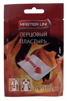 Пластырь Мастер Юни перцовый 6х10 перфорирован