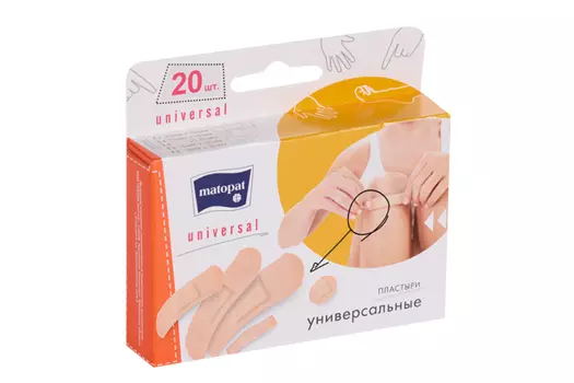 Пластырь Матопат универсал, 20 шт
