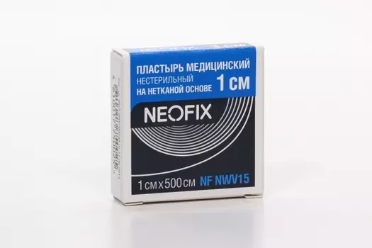 Пластырь Неофикс н/с на неткан основе бел цвета 1х500 см