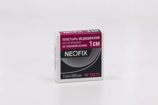 Пластырь Неофикс н/с на тканев основе бел цвета 1х500 см