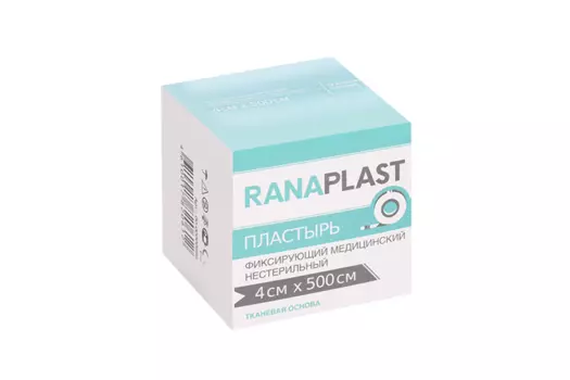 Пластырь Ранапласт ткан осн 4х500 см