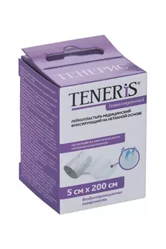 Пластырь Тенерис 2мх5 см на неткан основе катушка