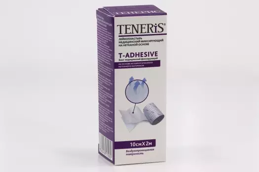 Пластырь Тенерис Т-Адгезив 2х10 см на неткан основе катушка