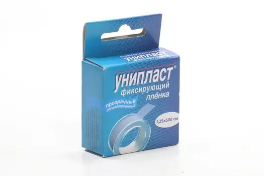 Пластырь Унипласт гипоаллерг фиксир пленочн осн 1.25х500 см