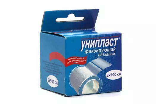 Пластырь Унипласт гипоаллерг неткан осн 5х500 см