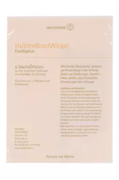 Пластырь Wachswerk с маслом Эвкалипта д/аппликации из пчелиного воска, 6 шт
