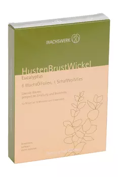 Пластырь Wachswerk с маслом Эвкалипта д/аппликации из пчелиного воска/шерст неткан материал, 6 шт