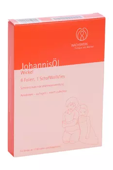 Пластырь Wachswerk с маслом Зверобоя д/аппликации из пчелиного воска/шерст неткан материал, 6 шт