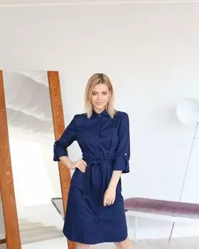 Платье DOCLIKE медицинское DL 392/1 синий р 44