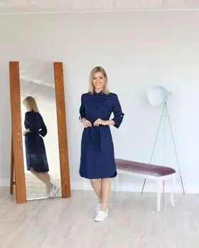 Платье DOCLIKE медицинское DL 392/1 синий р 46