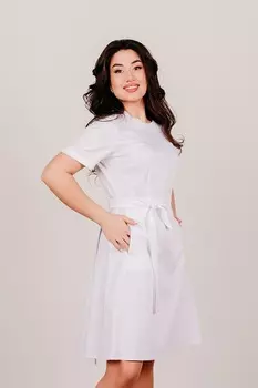 Платье INDIFORM медицинское белый р 48