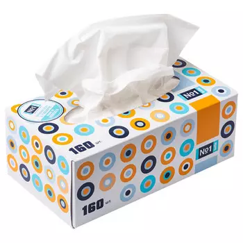 Платки Bella N1 универсальные двухслойные, 160 шт