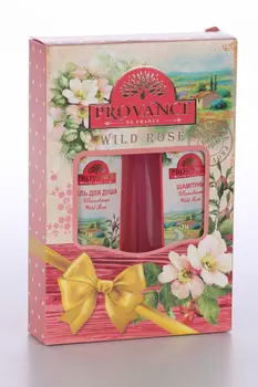 Подарочный набор PROVANCE WILD ROSE "ПРОВАНС ШИПОВНИК" жен гель д/душа 260 мл + ШАМПУНЬ, 260 мл