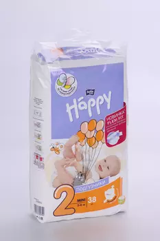 Подгузники Бэлла Хеппи мини (3-6кг), 38 шт