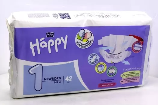 Подгузники Бэлла Хеппи ньюборн (2-5кг), 42 шт