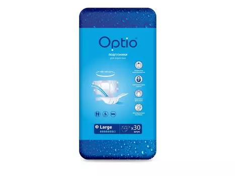 Подгузники д/взрослых Оптио L, 30 шт