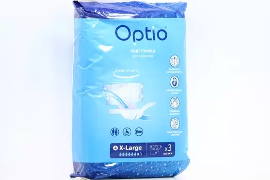 Подгузники д/взрослых Оптио L, 3 шт