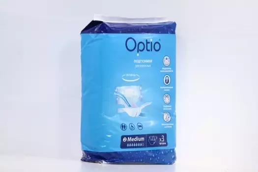 Подгузники д/взрослых Оптио M, 3 шт