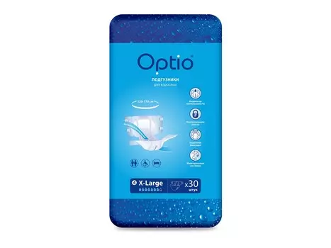 Подгузники д/взрослых Оптио XL, 30 шт