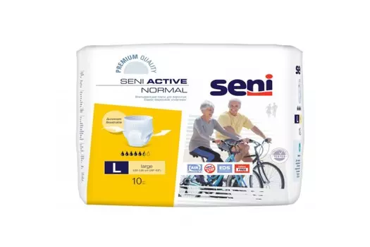 Подгузники д/взрослых Сени Актив нормал L, 10 шт