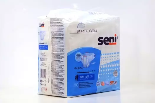 Подгузники д/взрослых Сени супер эйр, 10 шт, small